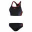Speedo Women's Placement Racerback 2 Piece Swimsuit Red/Blue
